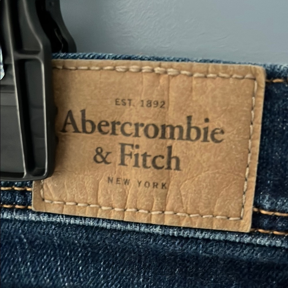 ABERCROMBIE AND FITCH Blue Denim Shorts - Picture 4 of 5
